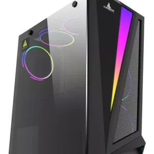 Chasis Caja Iceberg Flux Pro Rgb Vidrio Templado + Fan 120mm