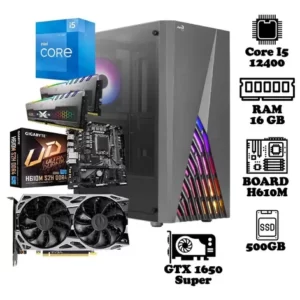 Torre Cpu Intel Core I5 12400 Ssd 500 Gb Ram 16gb Rgb Pc
