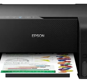 Impresora a color multifunción Epson EcoTank L3250 con wifi negra 110V