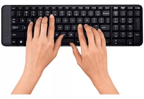 Kit de teclado y mouse inalámbrico Logitech MK220 Español de color negro - Imagen 2